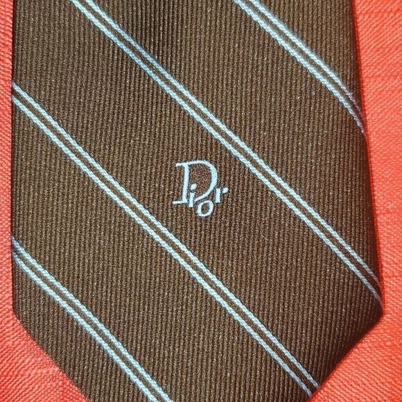 VINTAGE CHRISTIAN DIOR  Skinny neck Tie - Picture 9 of 9
